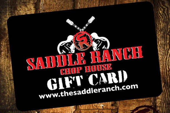 Photo of Saddle Ranch gift card